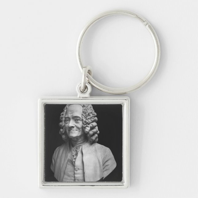 Bust of Voltaire Keychain (Front)