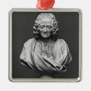 Bust of Voltaire Metal Ornament