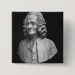 Bust of Voltaire Pinback Button
