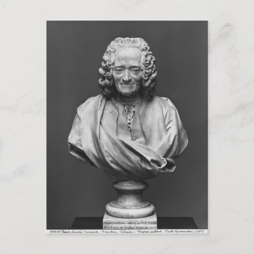 Bust of Voltaire Postcard