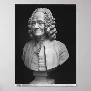 Bust of Voltaire Poster