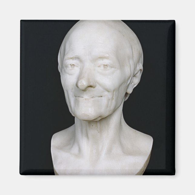 Bust of Voltaire  without his wig, 1778 Magnet (Front)