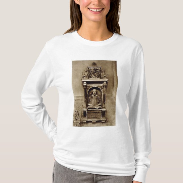 Bust of William Shakespeare (1564-1616) and inscri T-Shirt (Front)