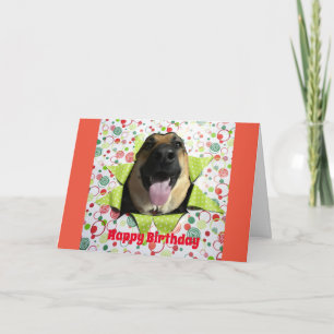 Bust Out German Shepherd Birthday Greeting Card