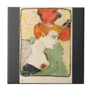 Bust portrait by Toulouse-Lautrec Tile