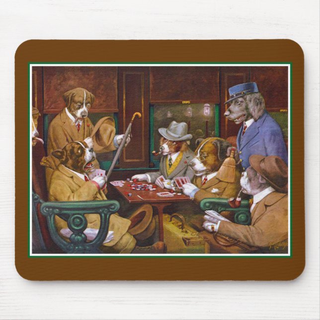 Busted! ("His Station and Four Aces") Mouse Pad (Front)