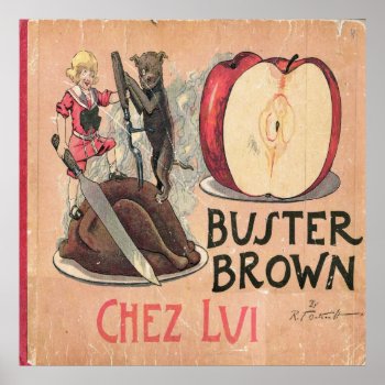 Buster Brown Poster by EndlessVintage at Zazzle