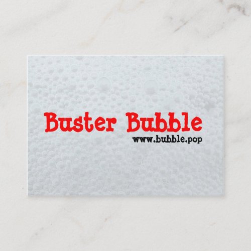 Buster Bubble Business Card