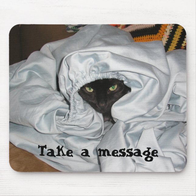 Buster in Bed - mousepad (Front)