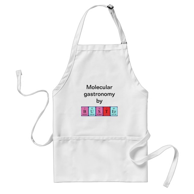Buster periodic table name apron (Front)