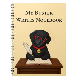 Buster Writes – Spiral Notebook for Writers