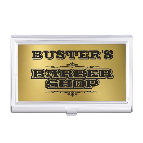 Busters Barbershop Business Card Case