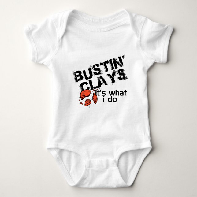 Bustin Clays Baby Bodysuit (Front)