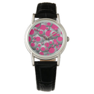 Bustling Bubbles Hot Pink Watch