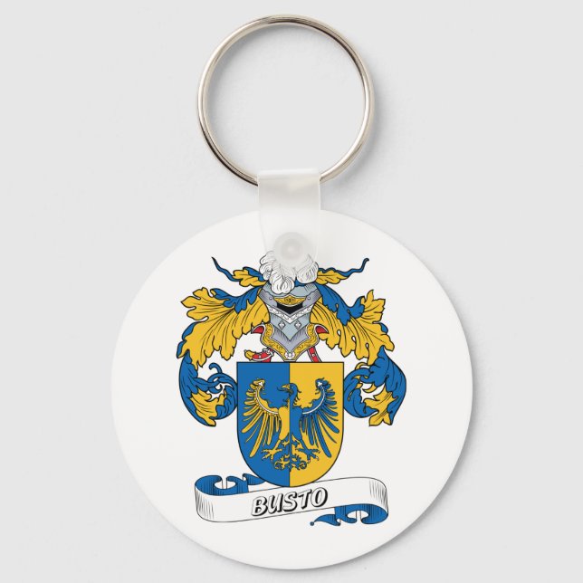 Busto Family Crest Keychain (Front)