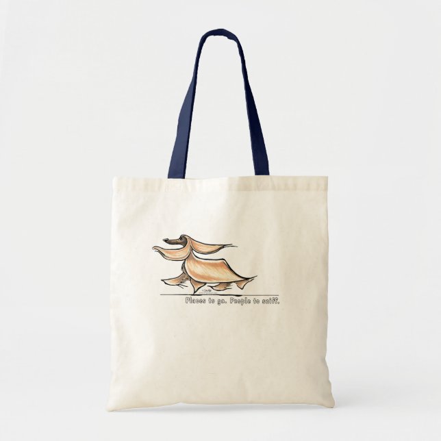 Busy Afghan Hound Tote Bag (Front)