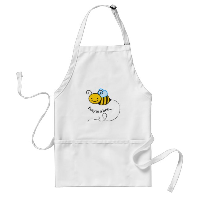 Busy as a  bee adult apron (Front)