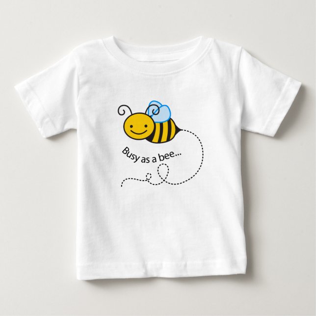 Busy as a  bee baby T-Shirt (Front)