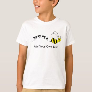 Busy As A Bee Cute Children's Nature T-shirt by DoodleDeDoo at Zazzle