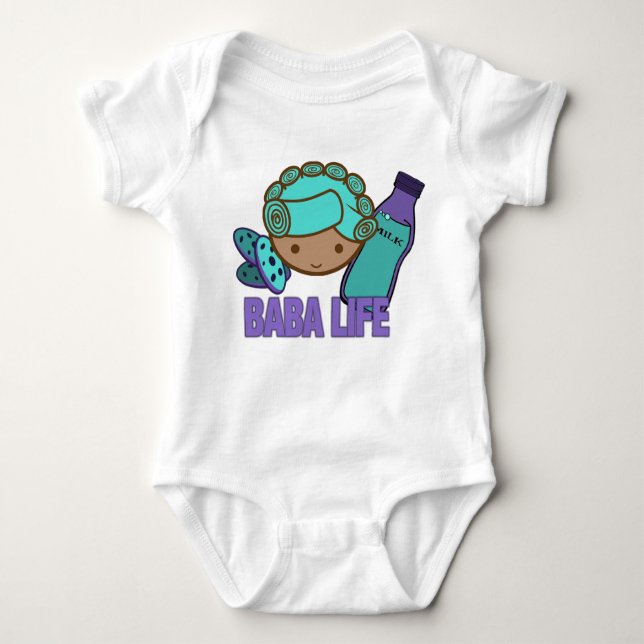 Busy Baby Baba infant creeper "Baba Life" (Front)