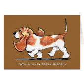 Busy Basset Hound (Front Horizontal)