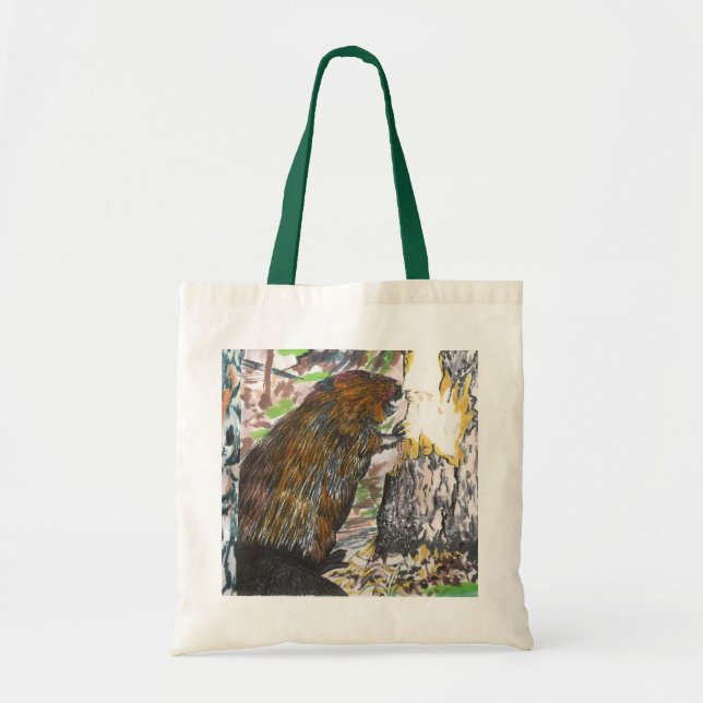 Busy Beaver Tote Bag (Front)