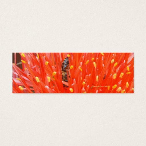 Customizable busy bee at work bookmark business card template