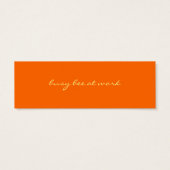 busy bee at work bookmark (Back)