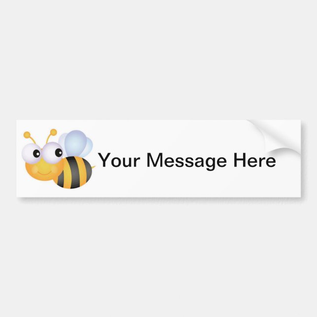 Busy Bee Bumper Sticker (Front)