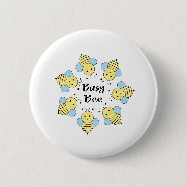 Busy Bee Button (Front)