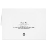 Busy Bee Cards (Back Horizontal)