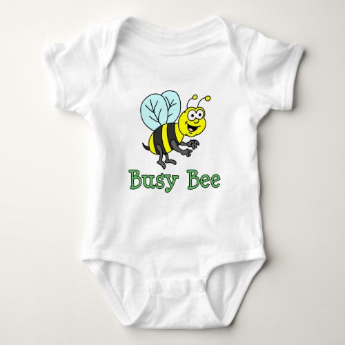 Busy Bee Cartoon Baby Bodysuit