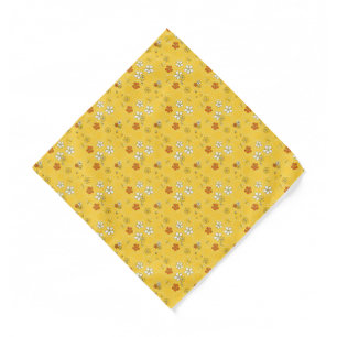 Busy Bee Golden Honeycomb Storybook Pocket Square Bandana