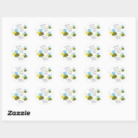 Great Job! Classic Round Sticker, Zazzle