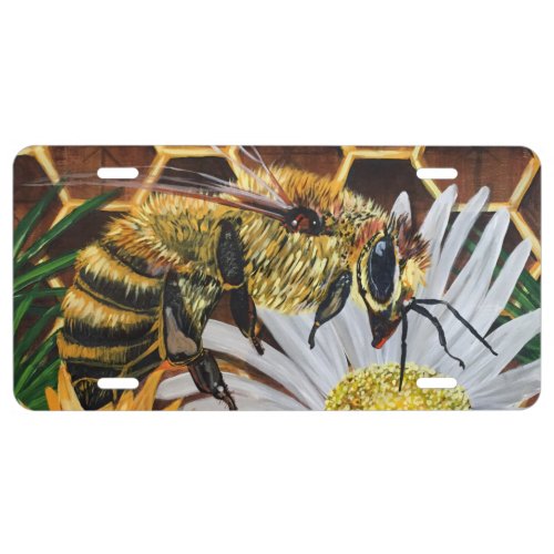 Busy Bee License Plate