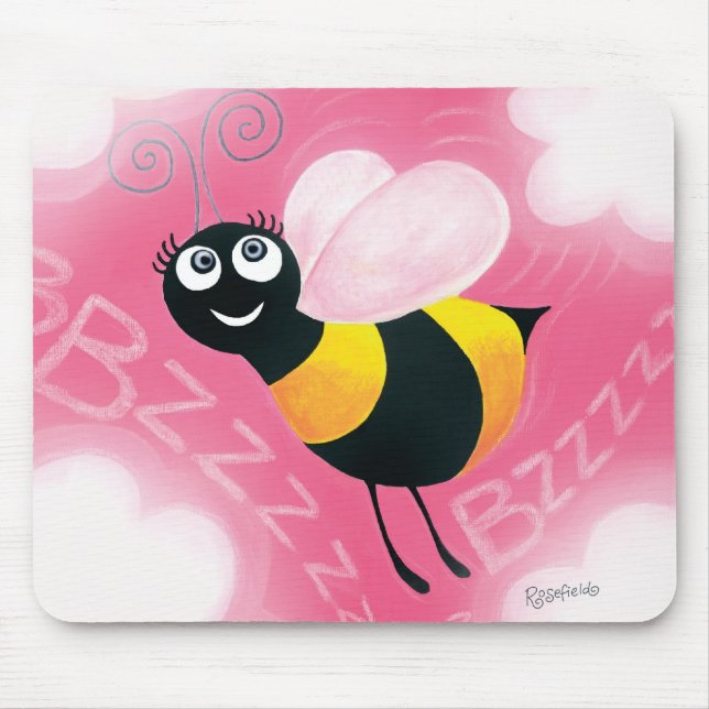 Busy Bee Mouse Pad (Front)