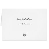 Busy Bee on Clover (Back Horizontal)