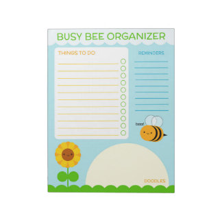 Busy Bee Organizer - To Do List Notepad