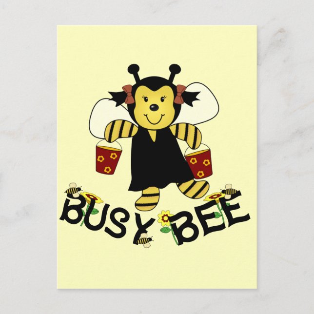 Busy Bee Postcard (Front)
