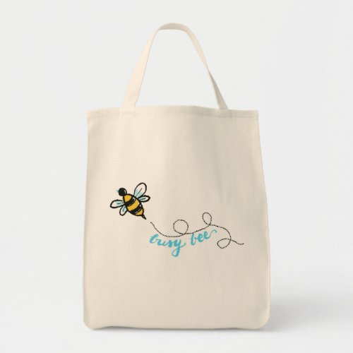 Busy Bee shopping tote bag