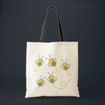 Busy Bee Tote Bag<br><div class="desc">Busy bee budget tote bag.</div>