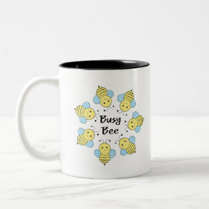 Busy Bee Two-Tone Coffee Mug