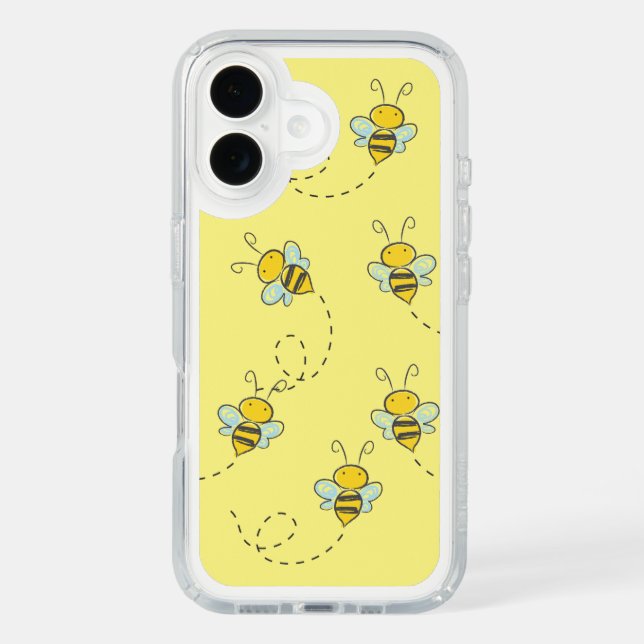 Busy Bee Yellow Pattern Speck iPhone Case (Front)