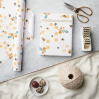 Busy Bees and Daylilies Wrapping Paper