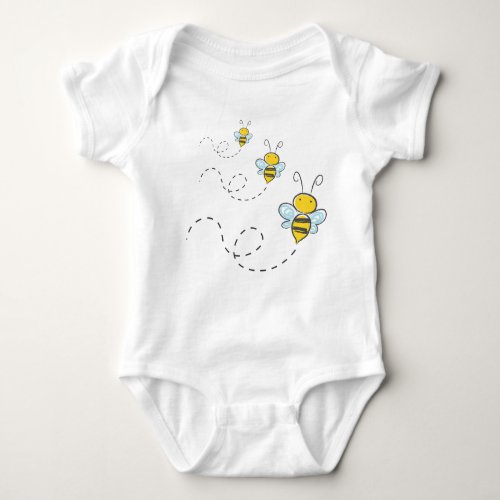 Busy bees baby bodysuit