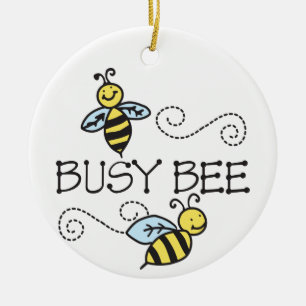 Busy Bees Ceramic Ornament