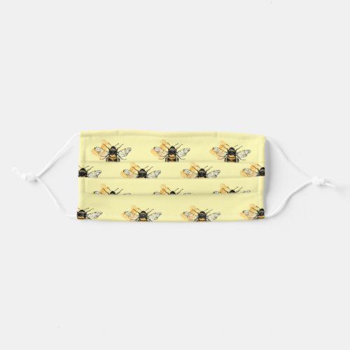 Busy Bees Cloth Face Mask with Filter Slot