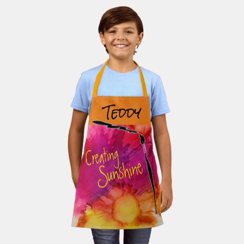 Busy Bees Kids All_Over Print Apron