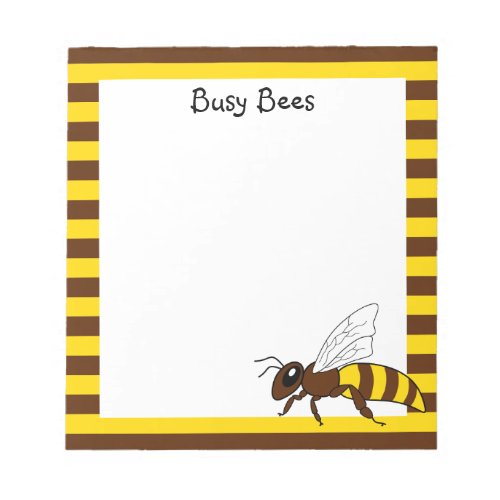 Busy Bees Notepad