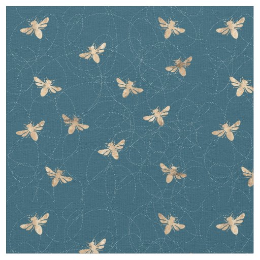 Busy Bees Pattern Design Fabric